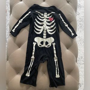Toddler onesie skeleton Halloween costume